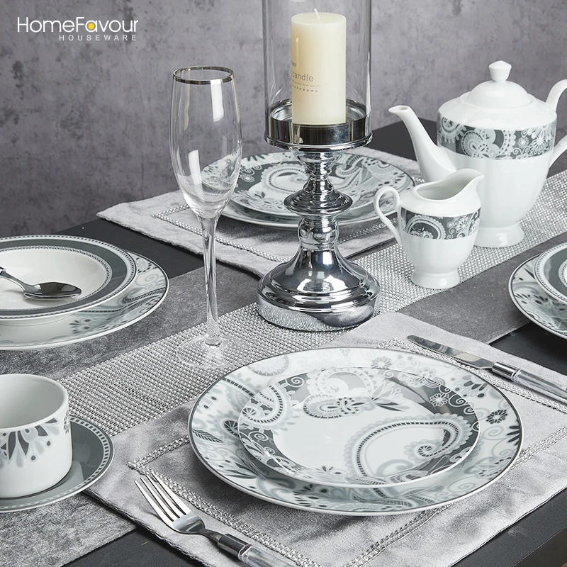  74pcs vajilla de ceramica porcelain Dishes Bowls dinner plates set for