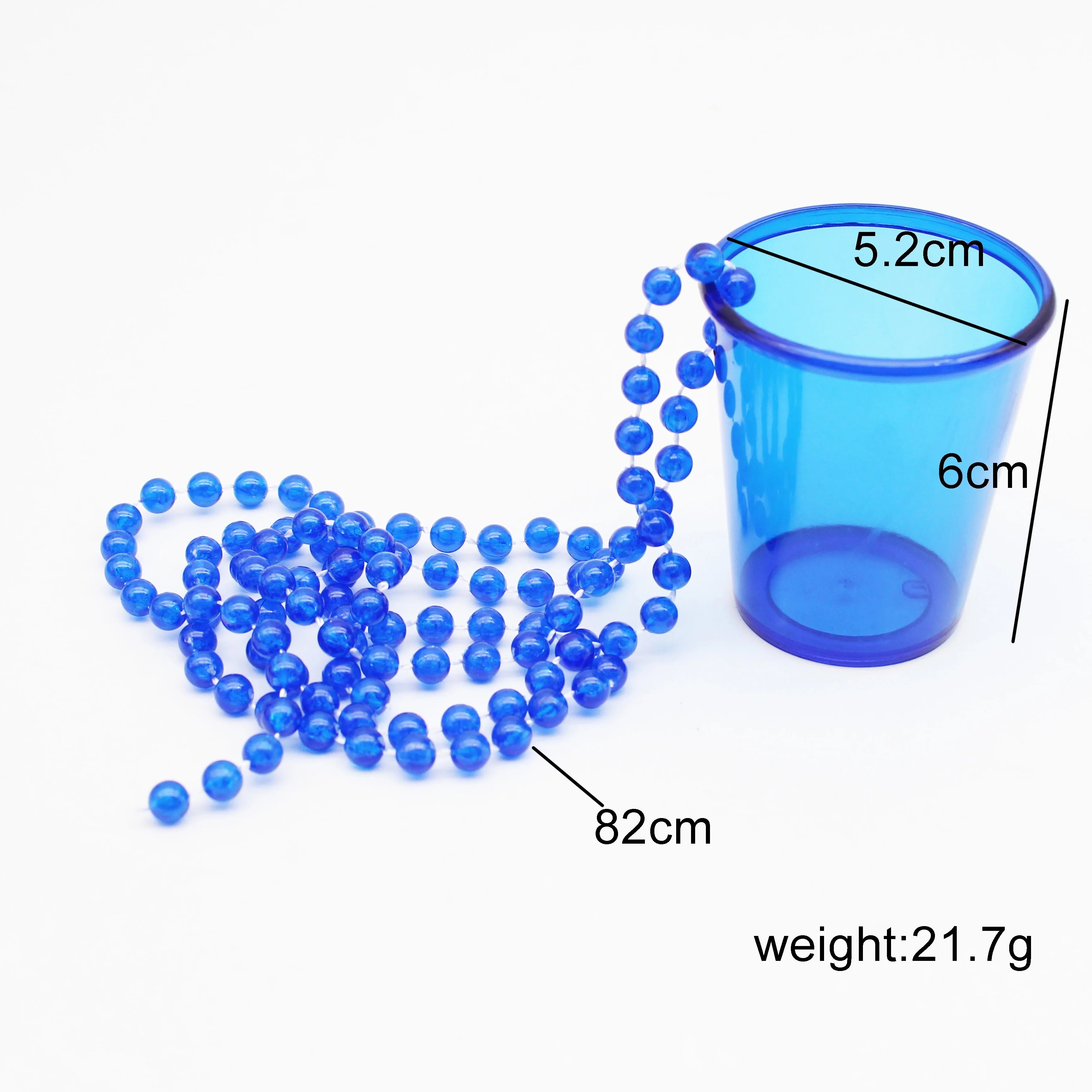 Ychon Bride to Be Plastic Shot Necklace Cups Beaded Bridal Personalized Shot Glass Necklace Hen Night Party Supplies