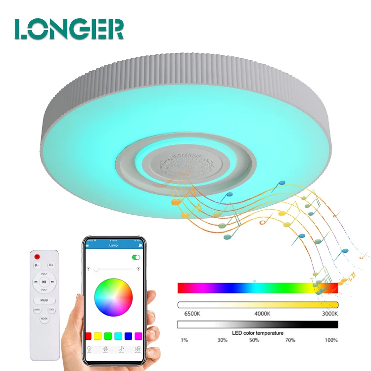 led smart ceiling light China Manufacturer High Brightness Smart 36W Full RGB Color Tunable