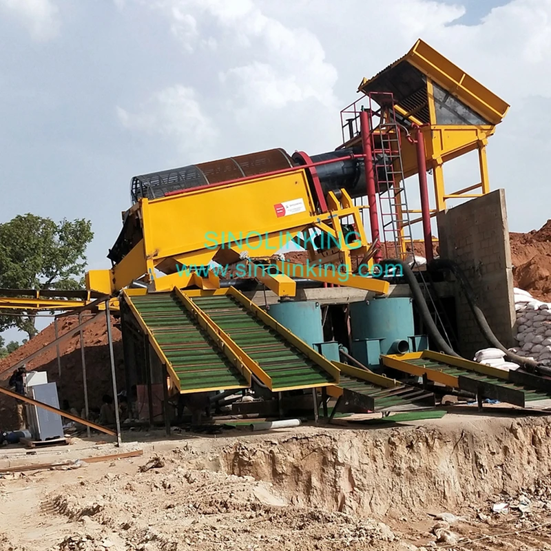 Customization Alluvial Gold Mining Equipment Gold and Diamond Processing Plant