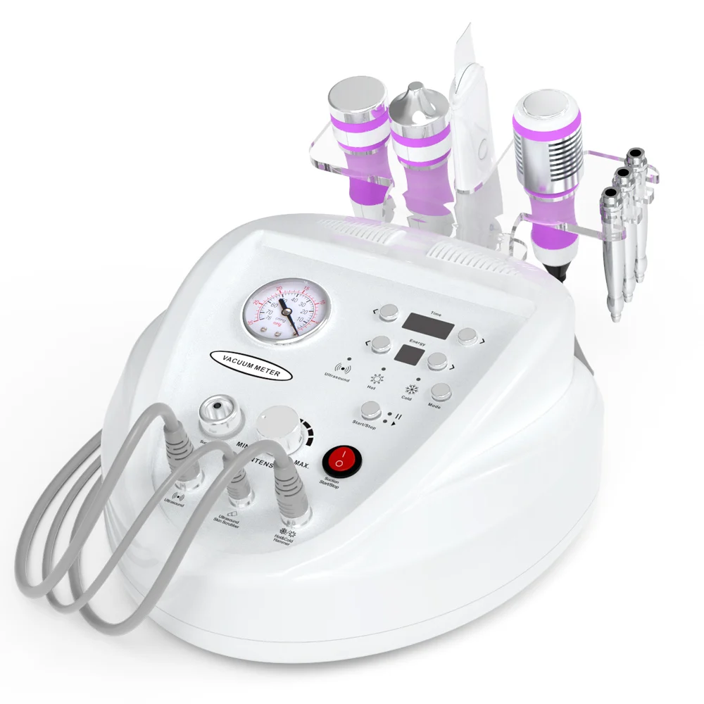 Good Quality 5 In 1 Skin Scrubber Ultrasonic Peeling Diamond Microdermabrasion Beauty Machine
