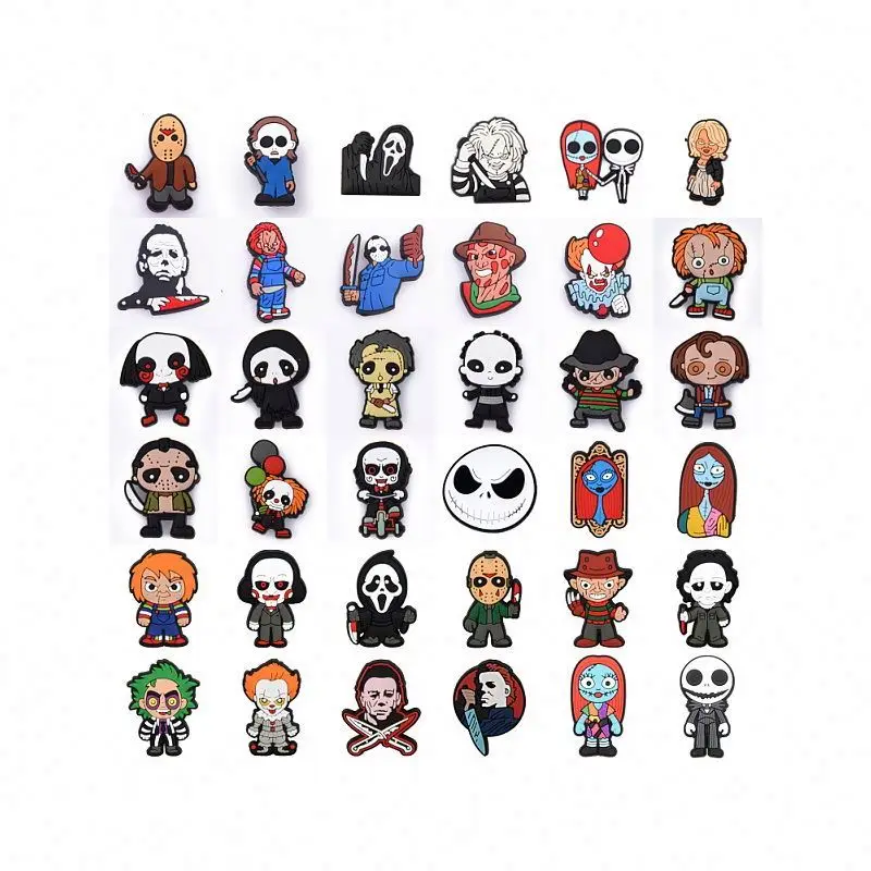 Фильм ужасов чудовище Шарм для обуви убийцы зомби крик ghostface шармы Chucky beetjujuice прелести