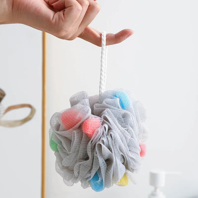 foaming body scrub ball back scrubbing korean loofah sponge bath towel bath shower ball bath flower