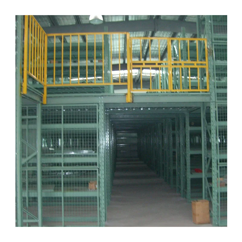 Multi-Level Mezzanine Floor System Customized Industrial Steel Mezzanines Racking