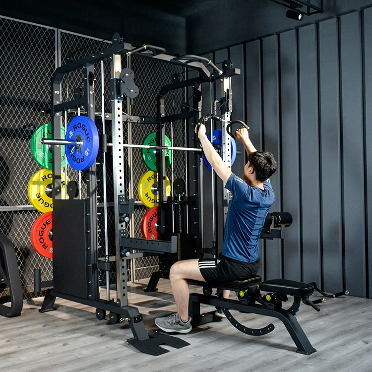 2022 Manufacture Multi Power Rack Home Multifunction Gym Equipment Smith Machine