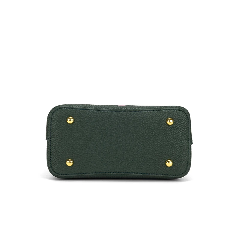 2024 Latest Custom Personalized Ladies Handbag Vintage Luxury Designer Top Handle Embroidery Tote PU Leather Handbag for Women