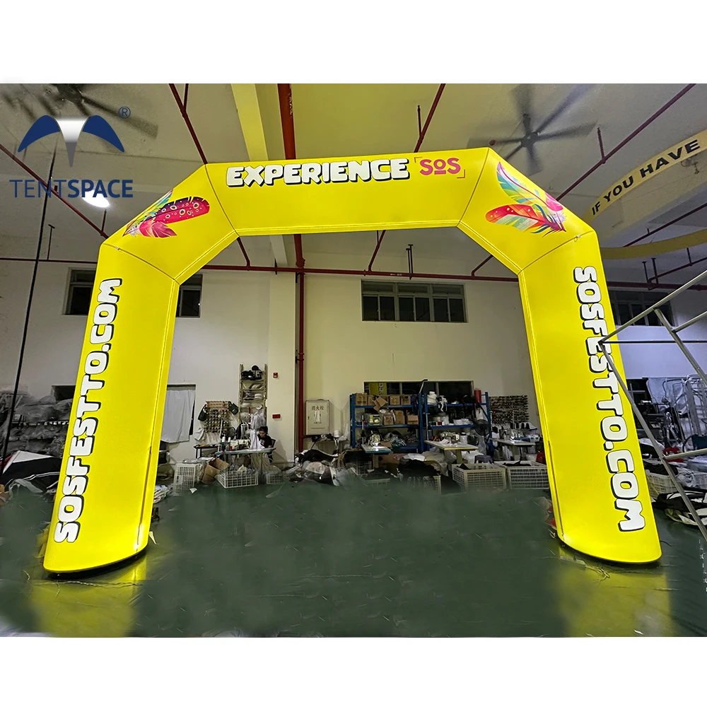 Custom Inflatable Gate Arch Start Finish Line Inflatable LED Lighting Archway Advertising Lighting Inflatable Arches