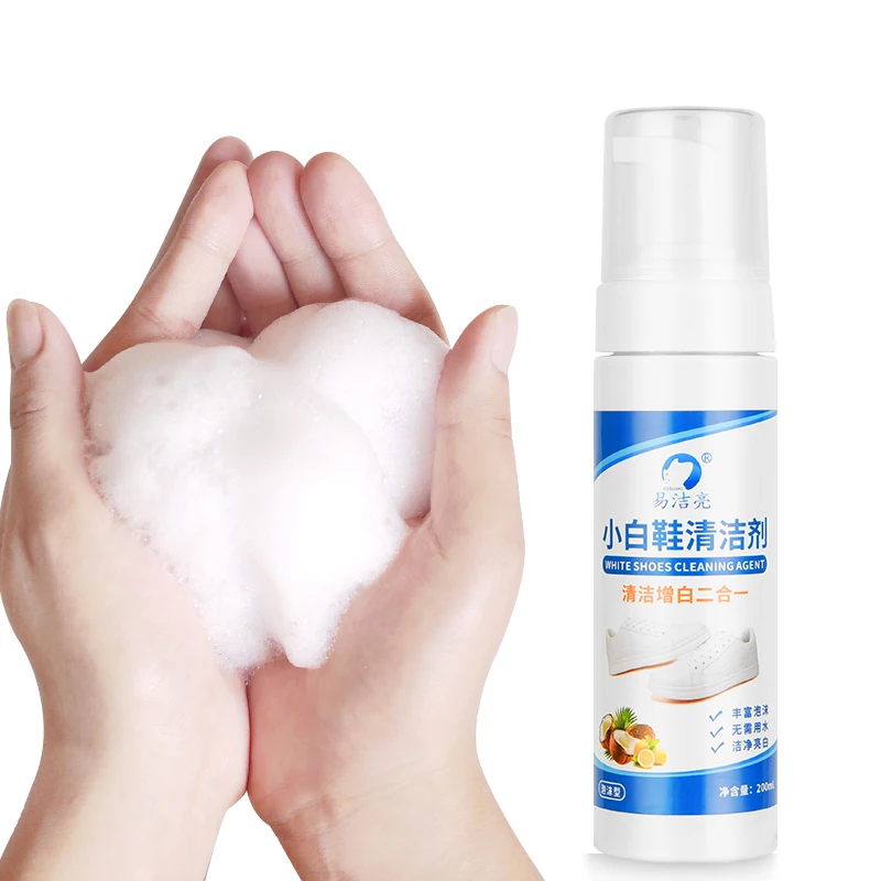 Sport Shoe Leather Care Cleaner Football Sneaker Whitening Agent Spray Sandal White Shoes Foam Cleaner No water washing require