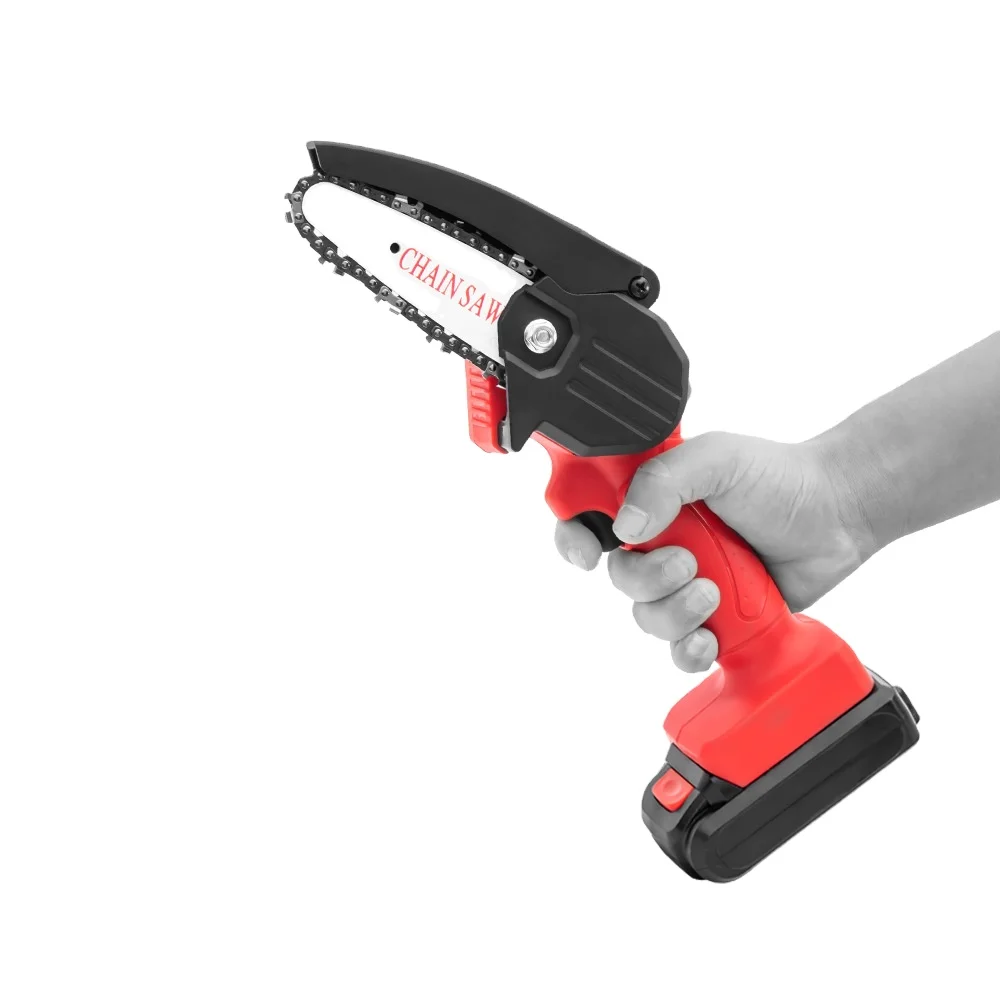 21 В литиевая батарея, беспроводная ручная электрическая бензопила