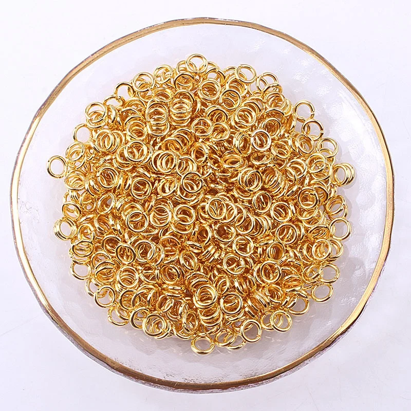Wholesale Bulk Price By Kg Steel/Gold/Rose Gold Color Diy Jewelry Finding Components Split Open Jump Rings For Jewelry Making