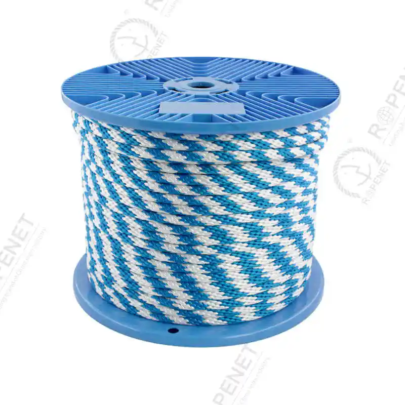 Hot polyester nylon polypropylene pp 16 strand braided rope/cord string