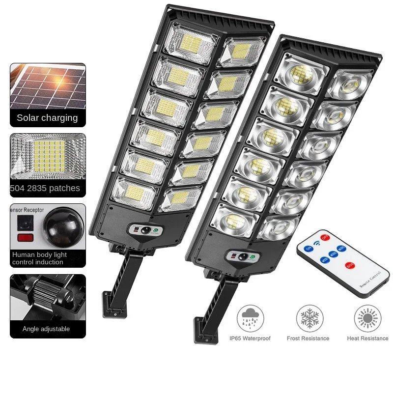 New LED strong light solar garden body sensor outdoor lighting waterproof street light