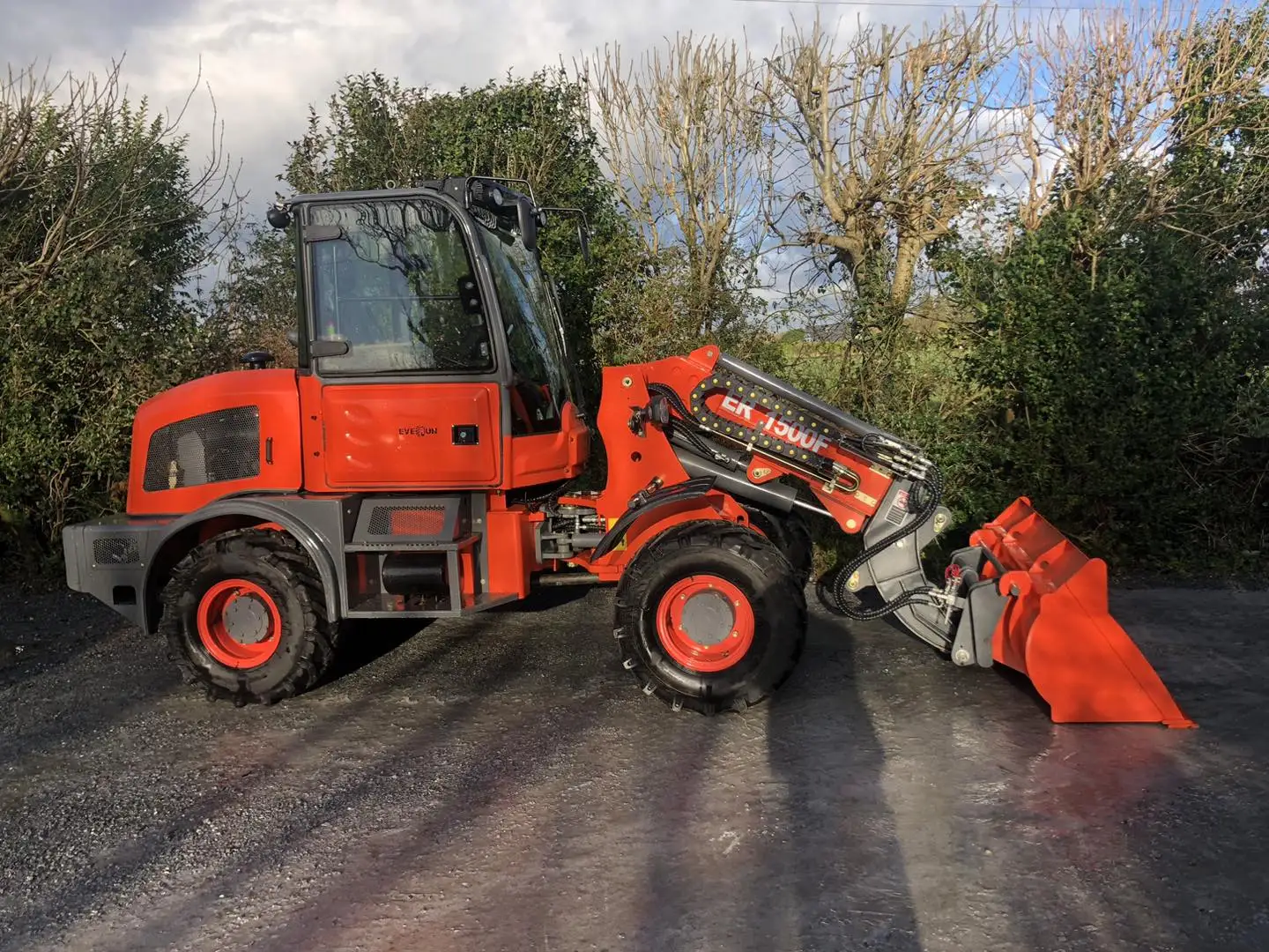 EVERUN CE ER1500F 1 5-тонная строительная техника микро-дизельный передний шарнирный Телескопический Мини-колесный погрузчик