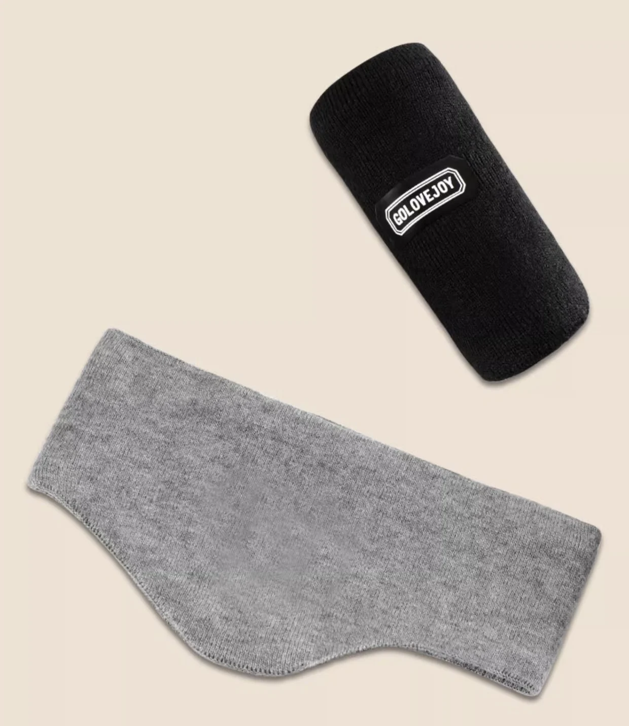 Autumn and winter new letter embroidered ear muffs for outdoor cycling cold proof plush dual-use sleep goggles for adults