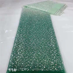 Very cute Sparkle Glitter embroidery wholesale price 5 yards hot selling latest fashion style African party