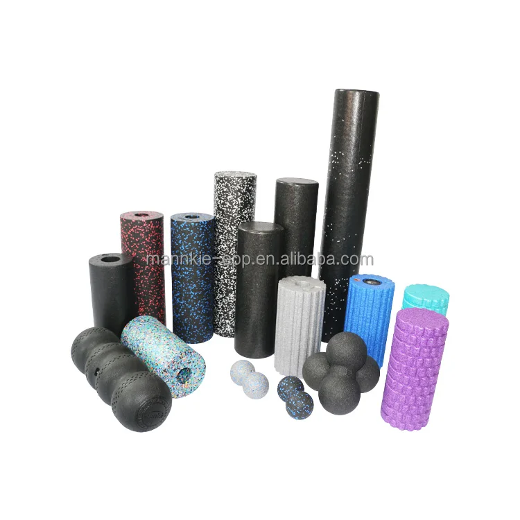 Medium Density Eco-friendly 2 In 1 Household Fitness Exercise Gymnastic Epp Spine Roller EPP Foam Roller With Bumpy Textured