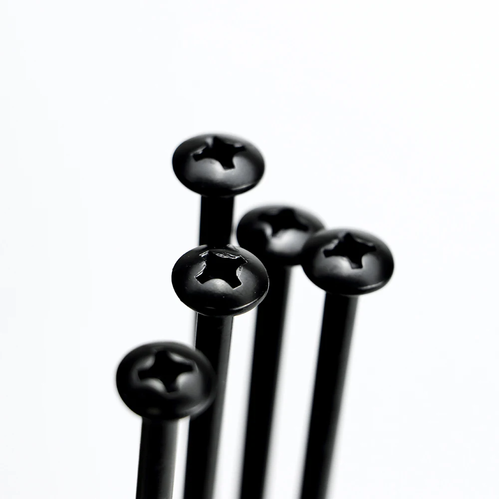 #12 screw Roofing Fasteners Black Plated Roofing Self Drilling Screws Custom Metal 160mm for roof installation