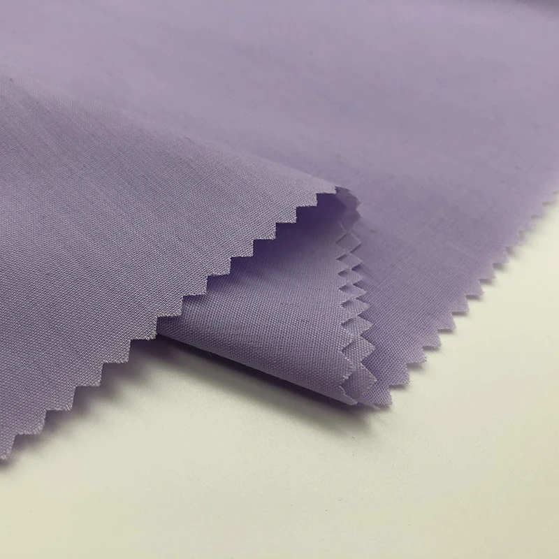Accept custom order ow price 90%poly 10%cotton poplin plain dyed fabric for shirt