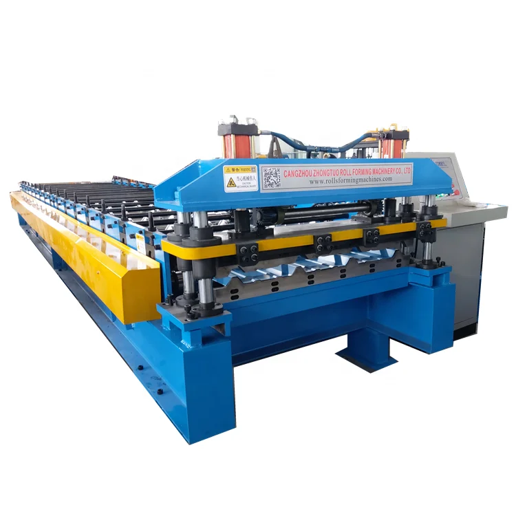 Good quality Peru roofing sheet making Tr4 Tr5 aluminum zinc roof panel roll forming machine