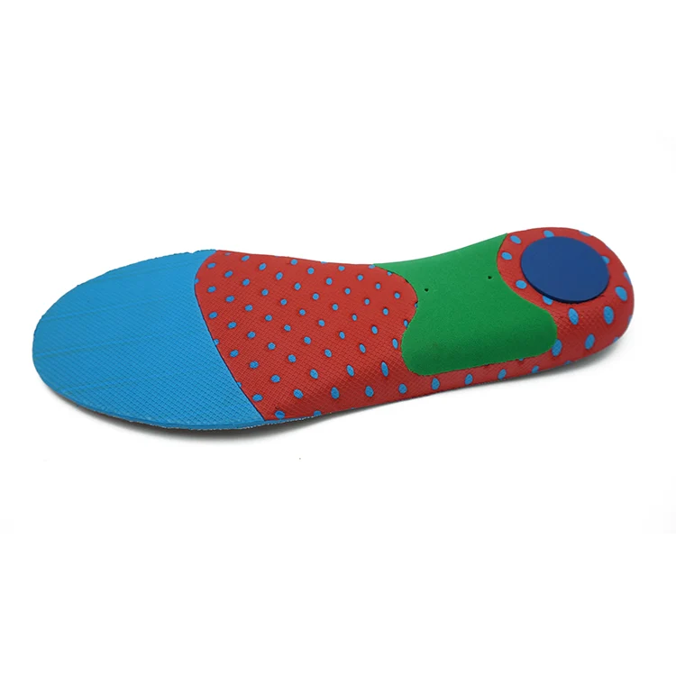 China manufacturer customized unisex comfortable eva foam removable arch support orthotic Shoe Insole for kids
