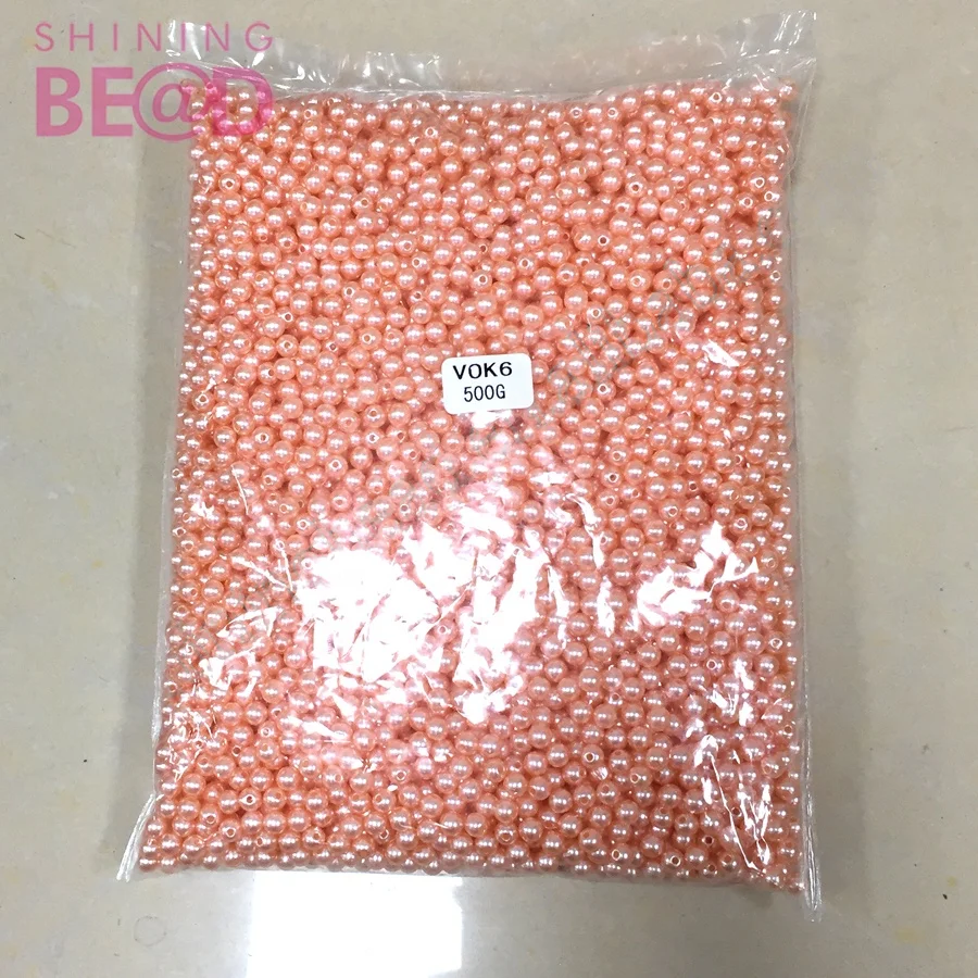 Высококачественный Свободный пластиковый искусственный жемчуг без отверстия/с отверстием, круглые бусины, ручная работа, жемчуг