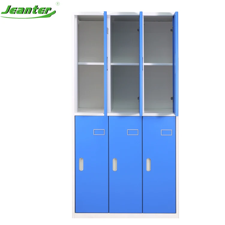  Прочные металлические шкафчики с закругленными краями для хранения в тренажерном зале и