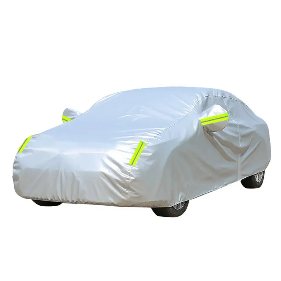 The Source Manufacturer Sells the Custom Size and Logo of Dustproof and Waterproof Outdoor Special Car Cover for Polyester Cars