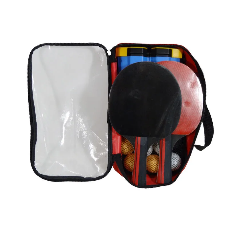 Профессиональный набор ракеток для настольного тенниса с выдвижной сеткой и мячиками ABS