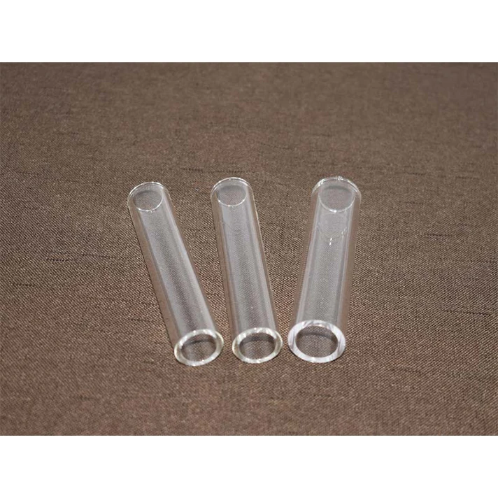 Fused quartz large diameter tubing open