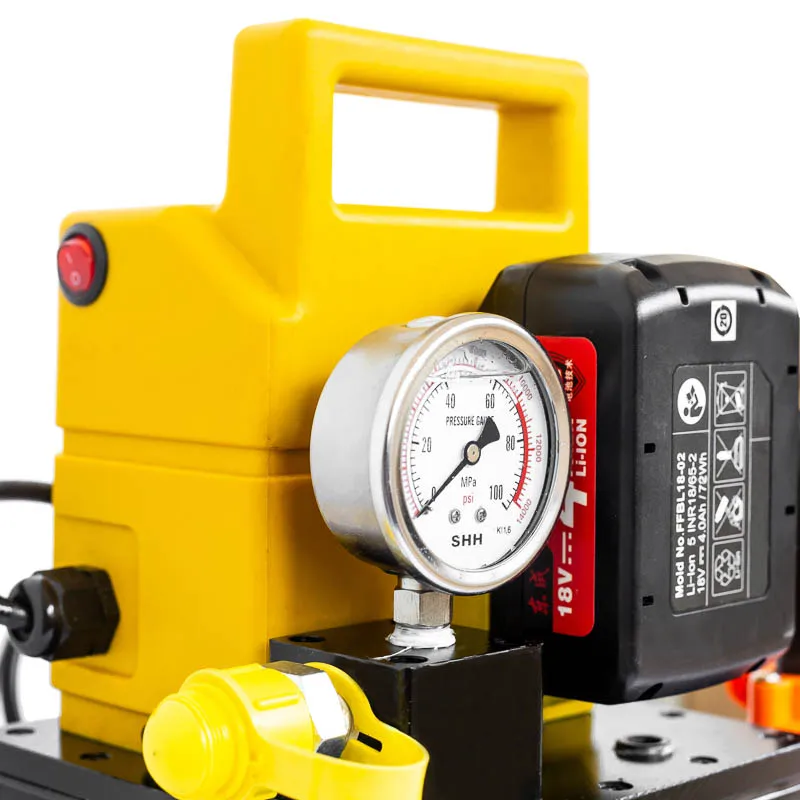 70MPa/700bar/10000psi hydraulic electric pump electric motor battery driven power pack for hydraulic tools