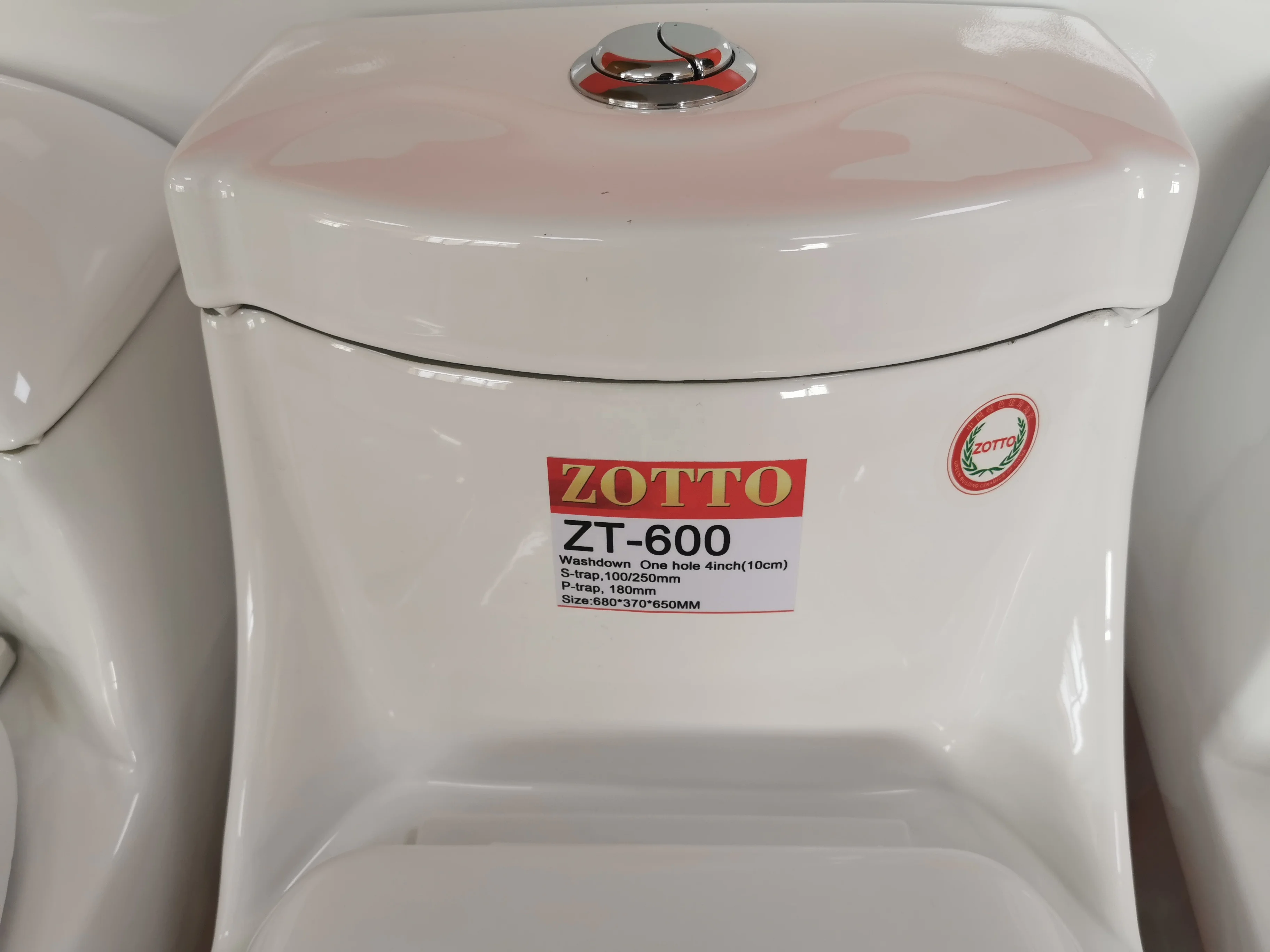 Pakistan 100MM Roughing-in Toilette Wc Ceramic Sanitary Ware One-piece S-trap Free Standing Bathroom WC Toilet Commode