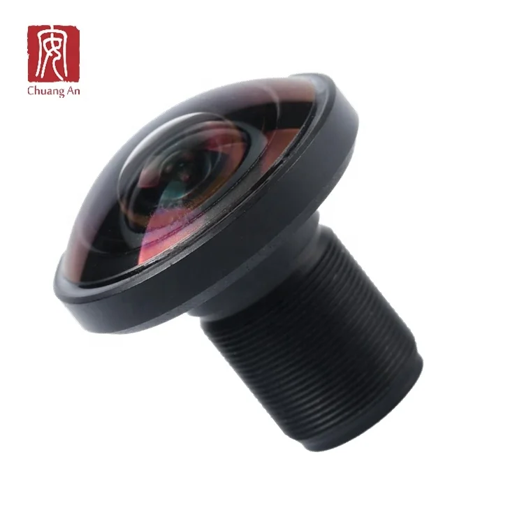 Hot seller 1.21mm 16MP M12 Fisheye Lens with IR Cut Filter for IMX206 / IMX377 360 Degree 4K Camera