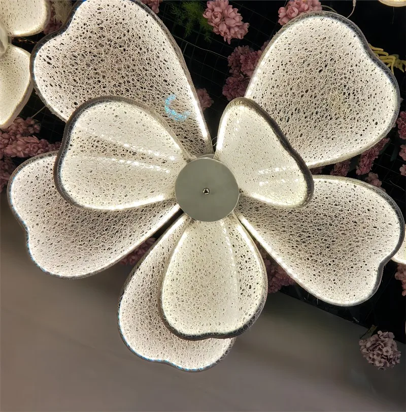 Key Gua Lar Hanging Flower Lamp TOP Led Party Light for Wedding Sta Decoration Metal Decor with AC Power Supply