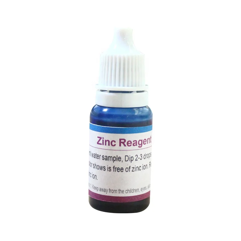 10ml Zinc water test drops reagent to test water quality.