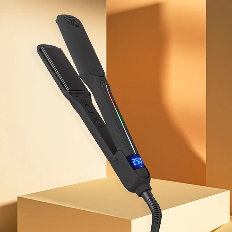 100-240Vac 480F MCH Heater Titanium Hair Straightener Flat Hair Straightener Iron for Salon