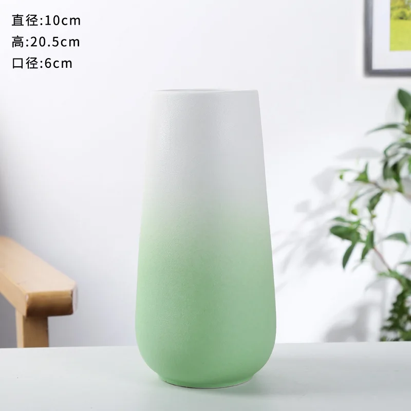 Simple Modern Style Home Decoration Ceramic Craft Vase decorative vase for living room