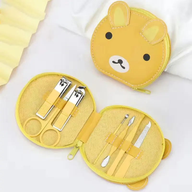 Gift Bear Carton Manicure Set Present Cute Pig Frog Nail Clippers Manicure Pedicure Personal Care Set