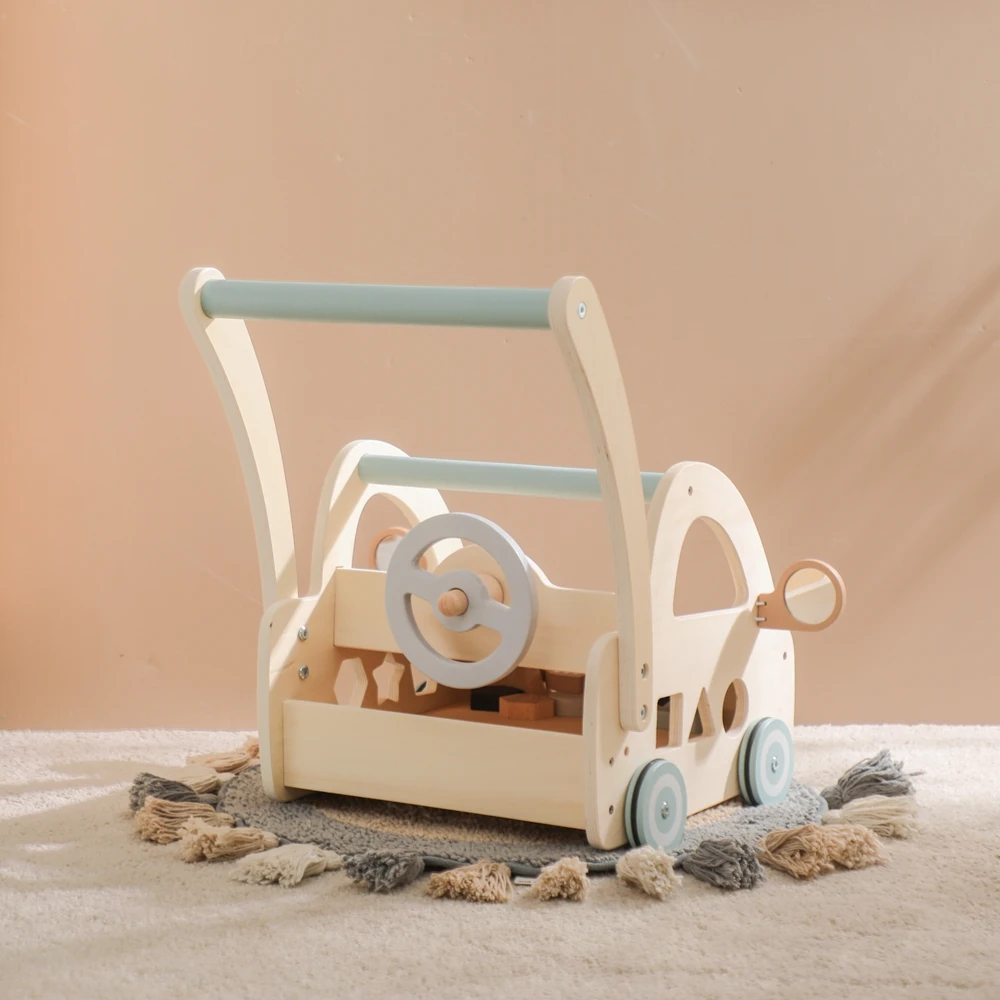 Baby Walker Trolley Toy Children Simulation Supermarket Shopping Cart 1-3 Years Old Infants Learn To Walk Montessori Toys