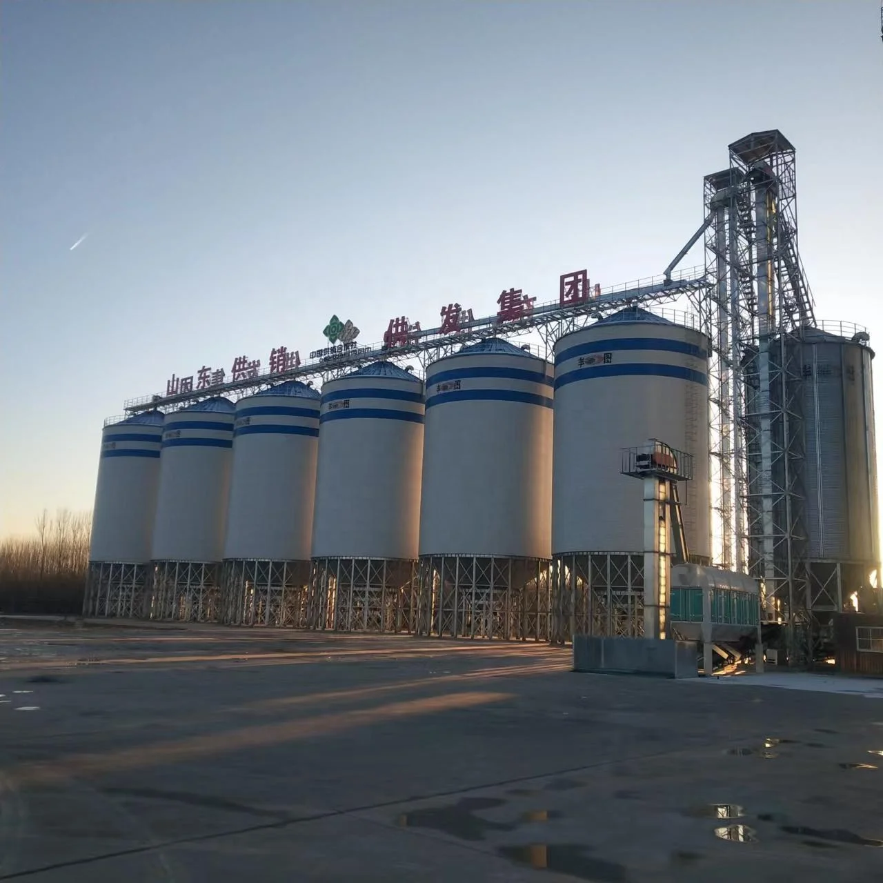 Intelligent and convenient silo de gros de armazenamento de cereais de ao bean silo factory silot  grain