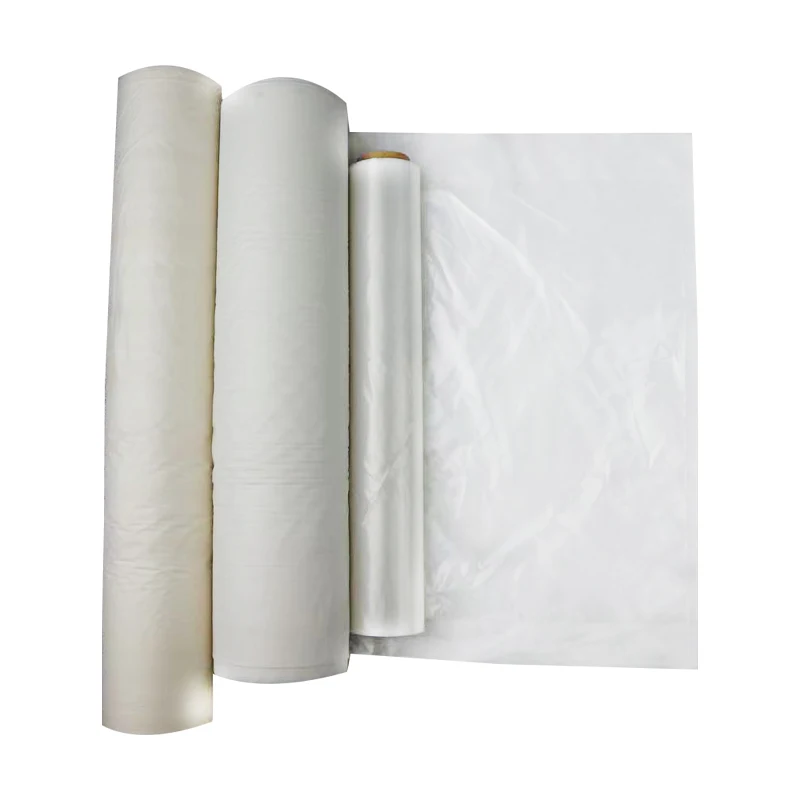 eco friendly corn starch bag for vegetables packaging biodegradable clear PLA transparent home compostable bag on roll