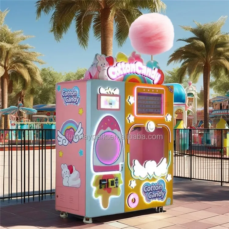 Affordable Commercial  Fully Automated Cotton Candy Automatic Packing Machine with Sizes for Every Venue or Occasion.