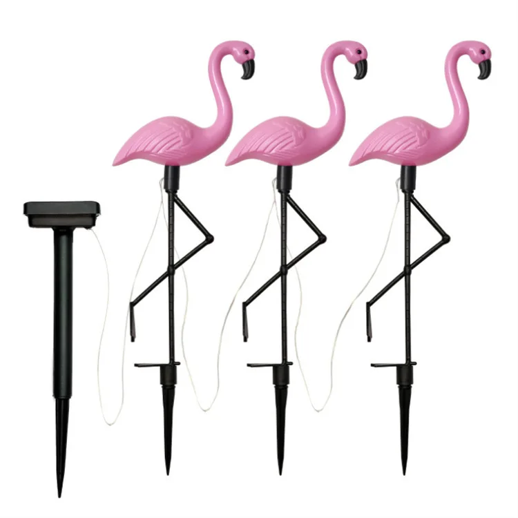 Flamingo Decorative Garden Lights New IP65 Waterproof and Solar Powered Outdoor Stake for Pathway Lawn Yard Landscape Path