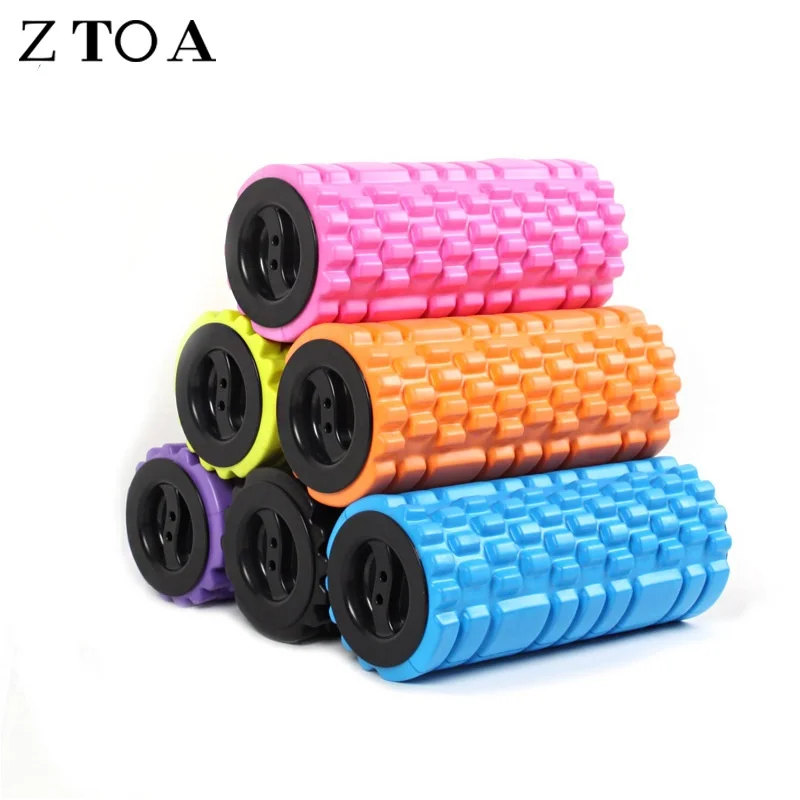 Foam shaft muscle massage mace yoga column with cover beginner deep massage muscle relaxation roller wheel