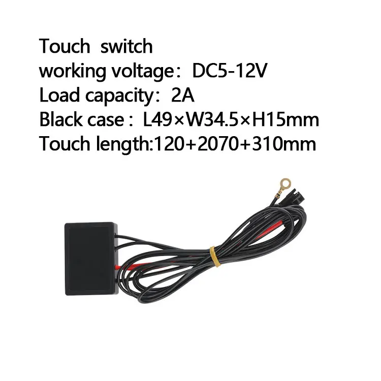 Led Light Low Voltage 12V 3 Step Dimming Metal Capacitive Touch Dimmer Sensor Switch
