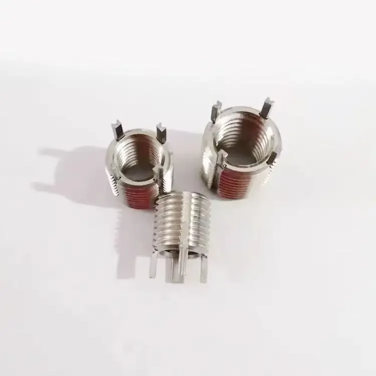 Customized Hardware M2 3 4 5 6 8 Metal Stainless Steel Fasteners Parts Kit 1.6mm Key Locking Threaded Sleeve Insert