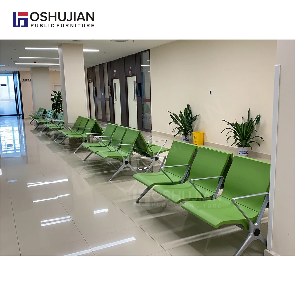 PU Airport hospital clinic seating solution waiting room area link beam seat 2 3 waiting chair