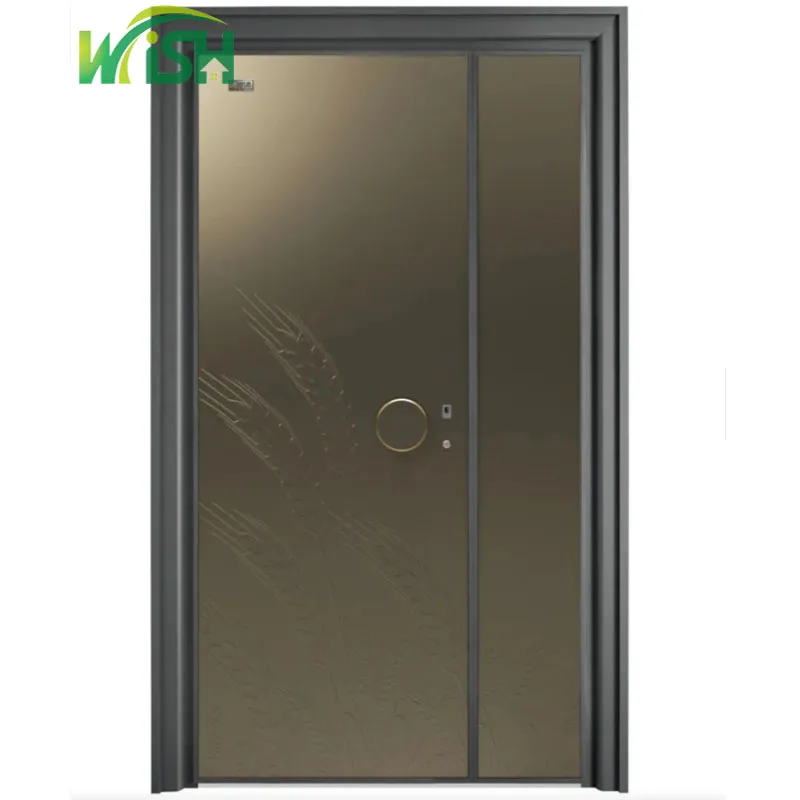 America Style Multilock Villa Entrance Front Cast Aluminum Door Security Luxury Security Entry Door for Home
