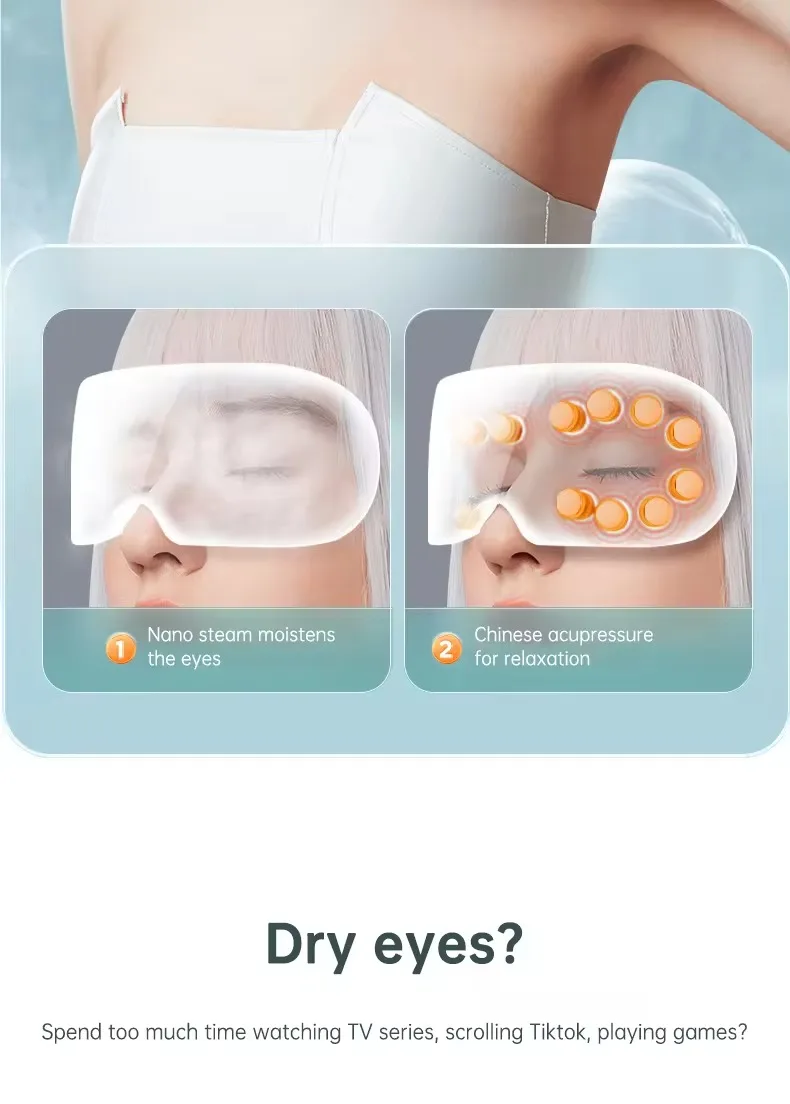 Eye Massager For Relieving Fatigue And Dryness Steam Atomizing Eye Protector Eye Massager
