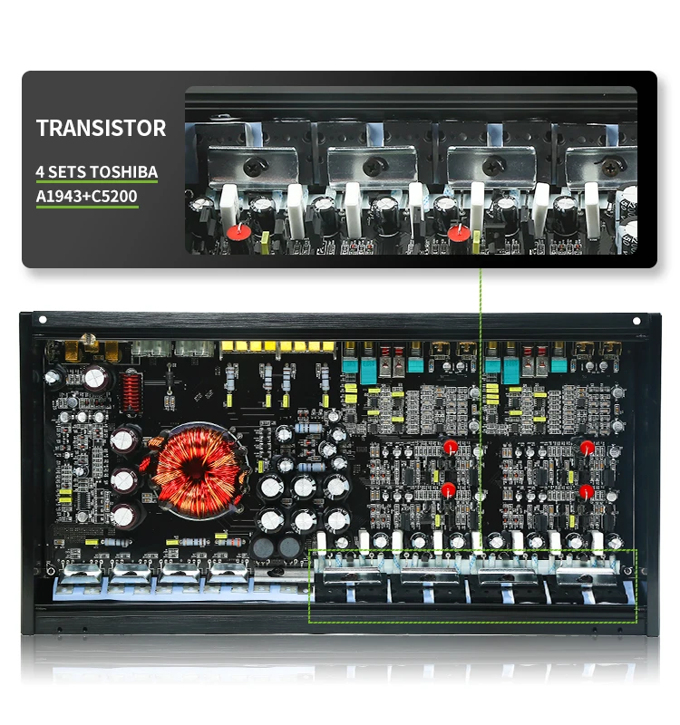 Best Seller  Car Amplifier 4 Channel Class D Full Range 120W Sound Quality Car Amp Teampie TP-1304