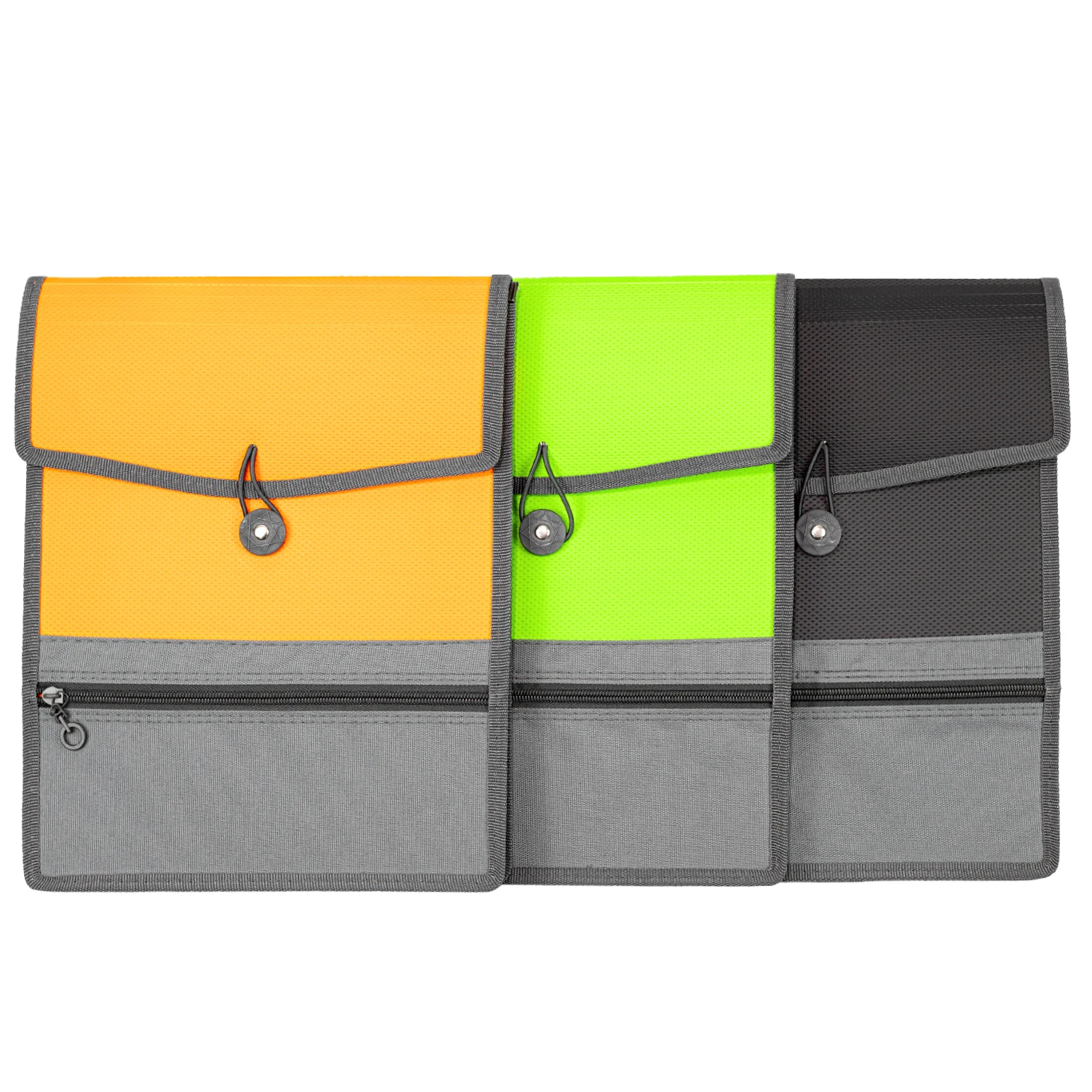 PP Plastic Expanding File Bags Organizer For Business Durable Waterproof Fabric Non Woven Made Briefcase Oxford Portfolio